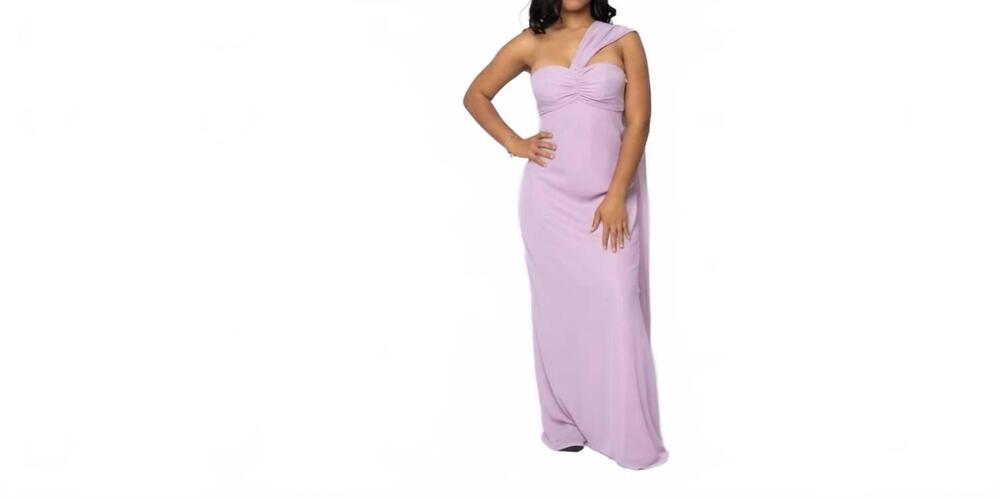 NEW LAST DRESS divine drape formal dress in lilac